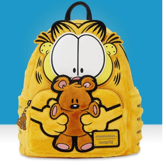 Loungefly x Nickelodeon Garfield & Pooky Plush Backpack Bag Purse NWT - Picture 10 of 16